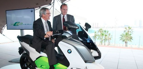 Guenther Seeman, Executive Chairman Of BMW Group Spain and Portugal & Xavier Trias, Mayor of Barcelona